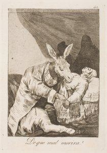 Er det legen eller sykdommen som dreper ham? av Francisco de Goya