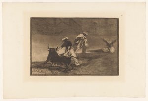 Tyrefektere på en arena Capean otro encerrado Tyrekamp (serietittel) La Taureaumachie (serietittel) La Tauromaquia (serietittel) av Francisco de Goya