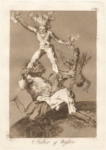 Subir y bajar (Å stige og å falle) av Francisco de Goya