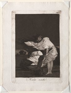 The Caprichos: A Bad Night, 1799. av Francisco de Goya