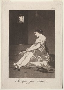 The Caprichos: Fordi hun var mottakelig, 1799. av Francisco de Goya