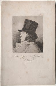 The Caprichos: Portrett av Goya av Francisco de Goya