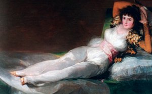 Den kledde Maja, c1800 av Francisco de Goya