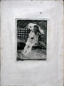 Forvaring av en kriminell krever ikke tortur, ca. 1810 av Francisco de Goya