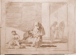 The Disasters of War: Frisk og syk (tegning av Francisco de Goya
