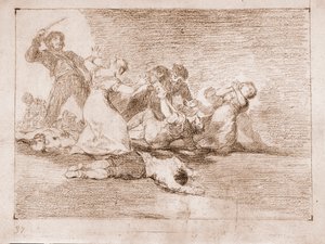 The Disasters of War: Infamous profit (Tegning av Francisco de Goya