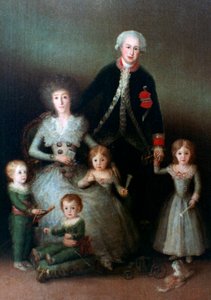 Hertugen av Osuna og hans familie, 1788 av Francisco de Goya