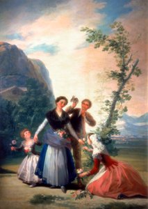 Blomsterhandlerne eller våren, 1786 av Francisco de Goya