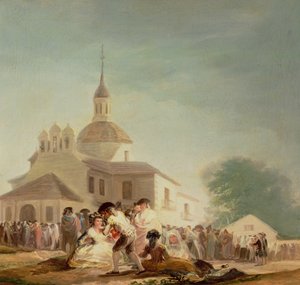 Eremitasjen i San Isidro, Madrid, 1788 av Francisco de Goya