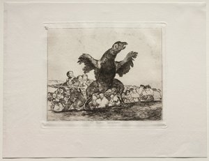 The Horrors of War: A Carnivorous Vulture. av Francisco de Goya