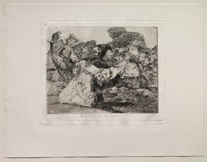 The Horrors of War: Charlatans Show. av Francisco de Goya
