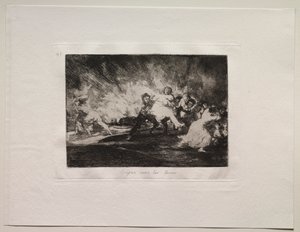 The Horrors of War: They Escape Through the Flames av Francisco de Goya
