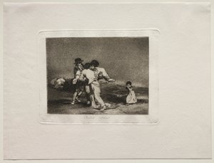 The Horrors of War: Unhappy Mother. av Francisco de Goya