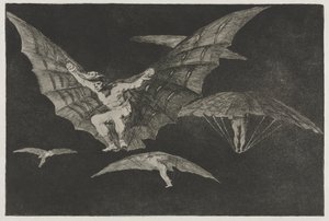 Ordspråkene: En måte å fly på av Francisco de Goya