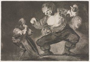 Ordspråkene: Simpleton av Francisco de Goya