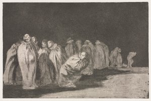 Ordspråkene: Mennene i sekker av Francisco de Goya