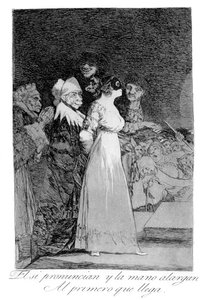 De sier ja og gir hånden til den som kommer først, 1799 av Francisco de Goya