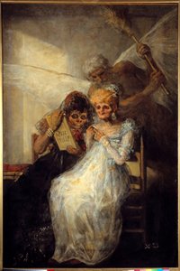 Tid eller gammelt maleri av Francisco de Goya (1746-1828) 1808 Søn. 1,81x1,25 m Lille, museum for kunst - Tiden eller de gamle. Maleri av Francisco de Goya (1746–1828) av Francisco de Goya