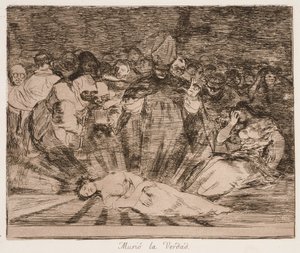 «Truth has Died» (Sannheten er død) fra serien «Krigens katastrofer» av Francisco de Goya