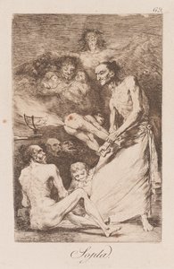 Vind, sent på 1700-tallet - begynnelsen av 1800-tallet (trykk) av Francisco de Goya