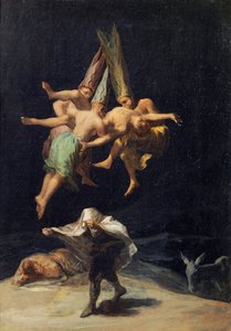 Hekser på flukt Hekser på flukt, 1797-1798 av Francisco de Goya