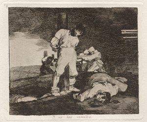 Y no hai remedio (og det er ingen hjelp for det) av Francisco de Goya