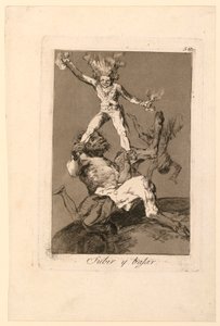 Opp og ned av Francisco de Goya y Lucientes