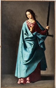 Great Martyr Euphemia (olje på lerret av Francisco de Zurbaran