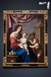 Jomfru og barn med Saint John av Francisco de Zurbaran