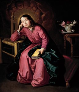 Barnet Jomfru sovnet av Francisco de Zurbaran