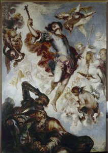 The Triumph of Hermenegilde (Visigoth Prince and Martyr, ca. 560-585) - Olje på lerret av Francisco the Younger Herrera