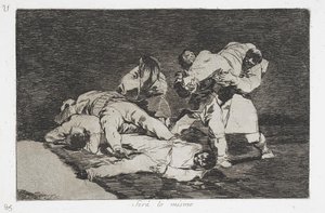 Det samme fra serien Disasters of War av Francisco de Goya