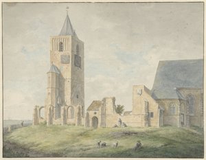 Ruinene av kirken i Warmond