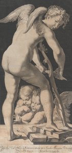 Amor som skjerper buen, 1645-72.