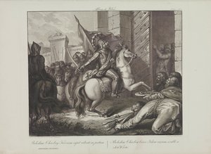 Boleslaw den modiges inntreden i Kiev av Smuglewicz, Franciszek (1745-1807). Litografi, slutten av 1700-tallet. Privat samling