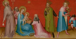 The Adoration of the Magi med Saint Anthony Abbed av Franco Flemish Master