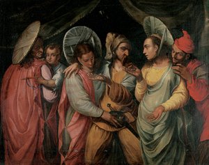 En scene fra Commedia dell"Arte