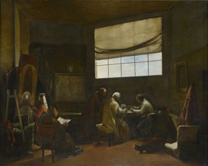 Kunstnerverkstedmaleri av Francois Marius Granet (1775-1849) Dim 80x100 cm Musee des Beaux Arts Palais Longchamp av Francois Marius Granet
