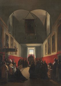 Huldigung an einen Bischof