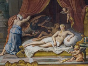 Allegorie du Feu som representerer Jupiter og Semele av Francois Perrier