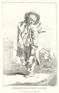 Skorsteinsfeier (gravering) av Francois (after) Boucher