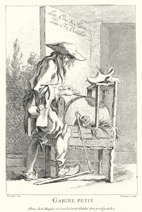 Knivsliper (gravering) av Francois (after) Boucher