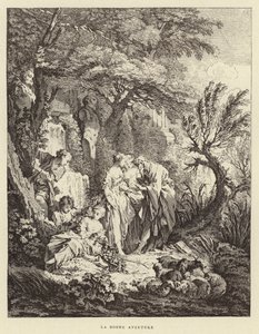 Det gode eventyr (gravering) av Francois (after) Boucher