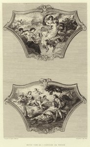 Mønsterdekk fra historien om Psyche (gravering) av Francois (after) Boucher