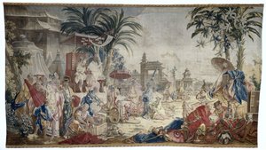 Det kinesiske markedet, Royal Manufacture of Beauvais av Francois (after) Boucher