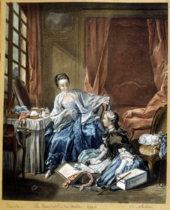 Motehandleren etter et maleri av Boucher