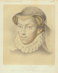 Louise av Lorraine, kone til kong Henry III av Frankrike (chromolitho)