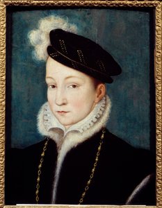 Portrett av Francois II (1544-1560) Konge av Frankrike Maleri av Francois Clouet (1515-1572) ca. 1553 Chantilly, Musee Conde