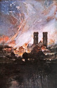 Slaget ved Verdun: Tysk bombardement av Verdun med brennende granater