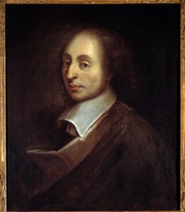Portrett av Blaise Pascal (1623-1662) (h s/t 0,70 x 0,56) av Francois Quesnel (1637-99). av Francois (after) Quesnel